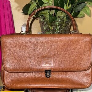 Burberry Tan Leather Briefcase
